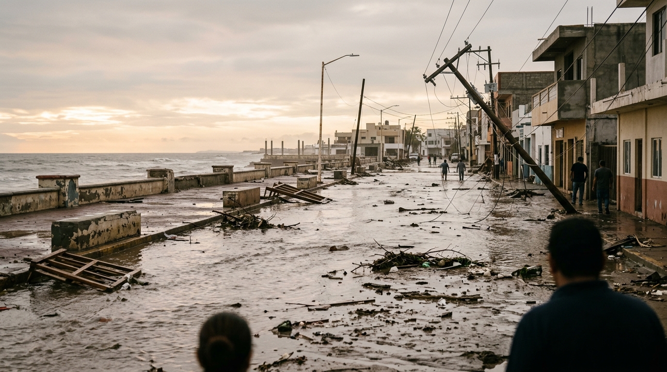 Polo deja 140 evacuados y 196 personas en albergues de Guaymas